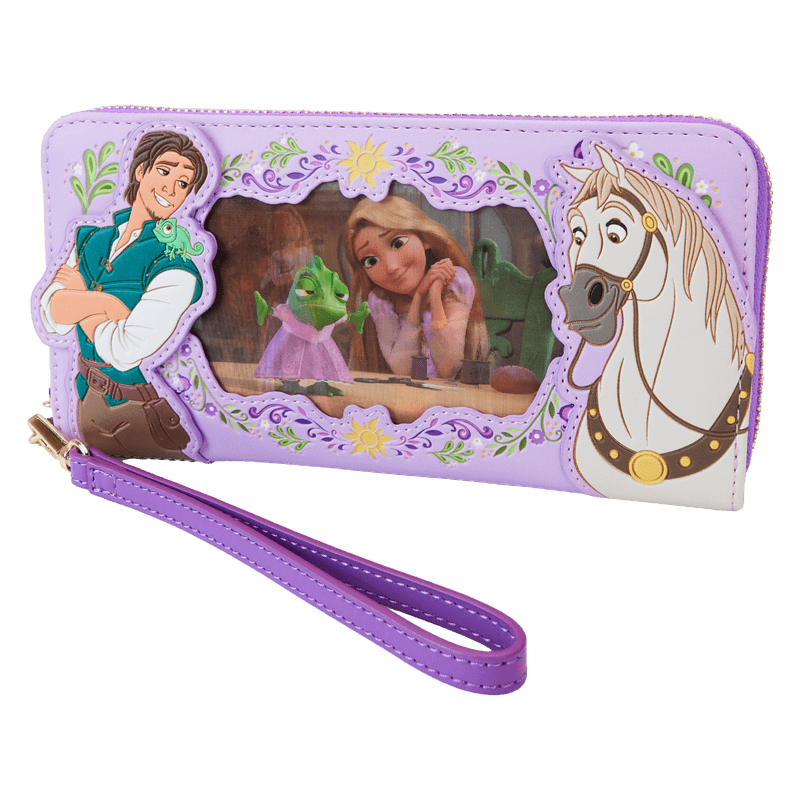 LOUWDWA3087 Disney Princess - Rapunzel Lenticular Wristlet Wallet - Loungefly - Titan Pop Culture