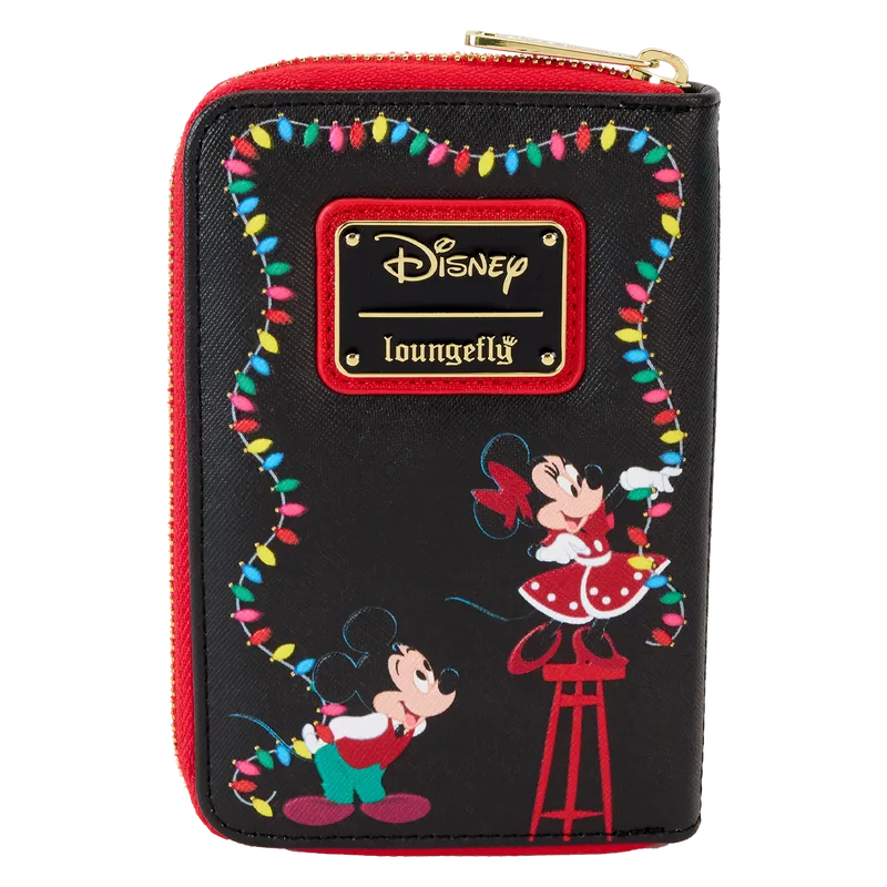 LOUWDWA3161 Disney - Donald wrapped in Lights Zip Wallet - Loungefly - Titan Pop Culture