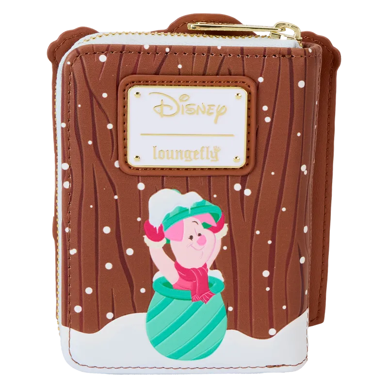 LOUWDWA3162 Winnie The Pooh - Pooh & Friends Holiday Scene Zip Wallet - Loungefly - Titan Pop Culture