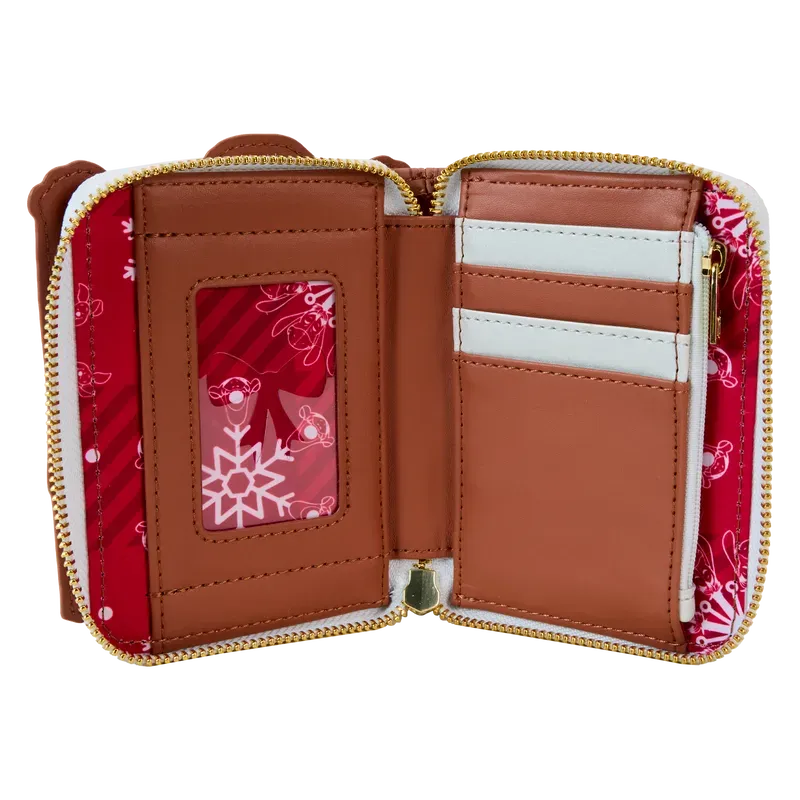 LOUWDWA3162 Winnie The Pooh - Pooh & Friends Holiday Scene Zip Wallet - Loungefly - Titan Pop Culture