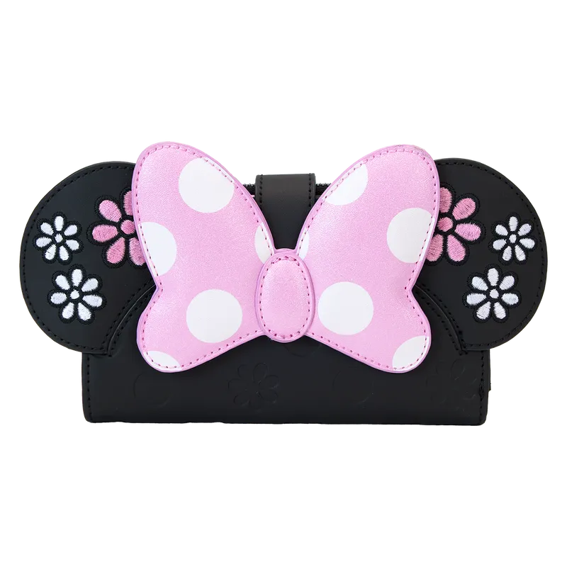 LOUWDWA3202 Disney - Minnie Floral Rock the Dots Flap Wallet - Loungefly - Titan Pop Culture