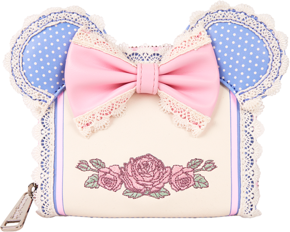 Disney - Minnie Floral & Lace Ears Zip Around Wallet
