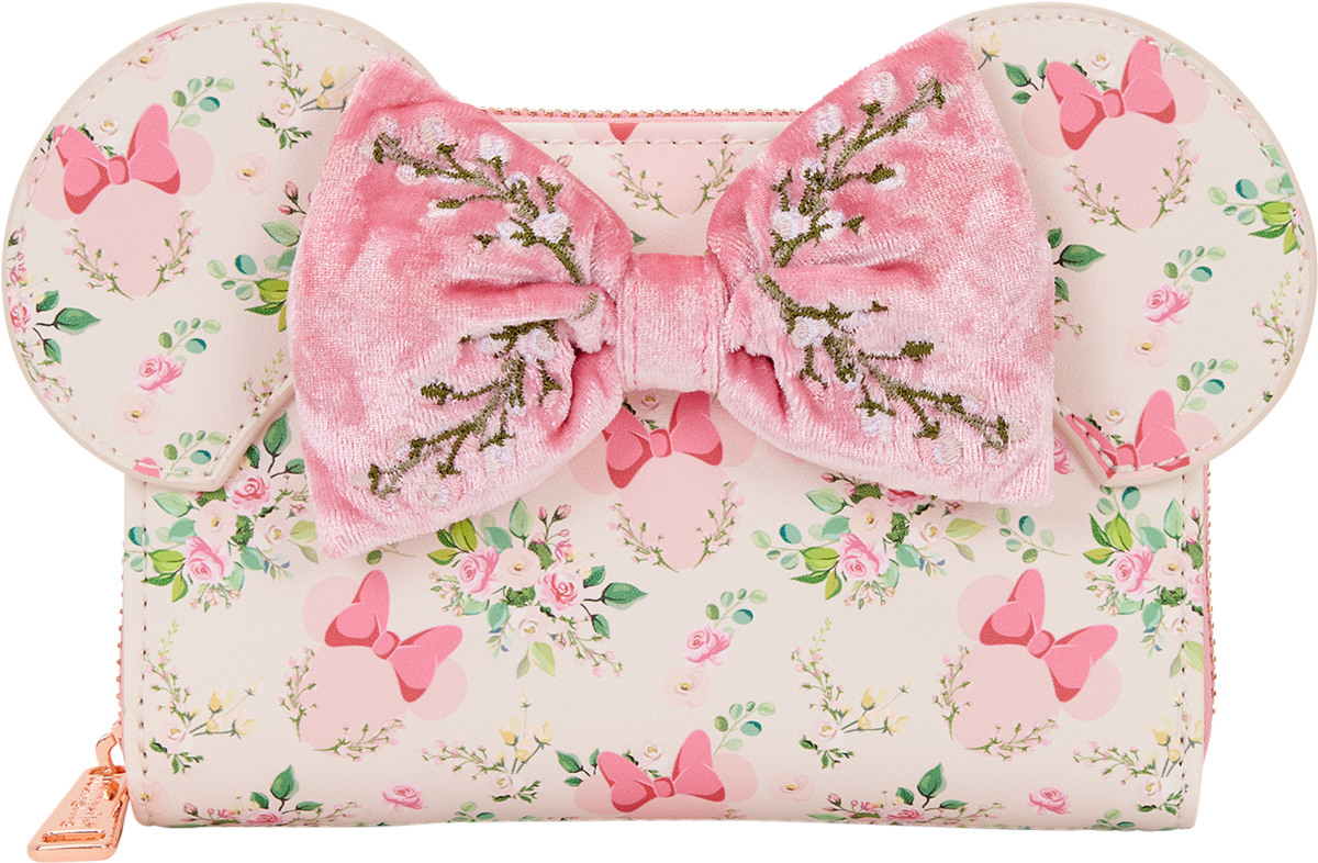 Disney – Minnie Mouse Floral Zip Around Wallet