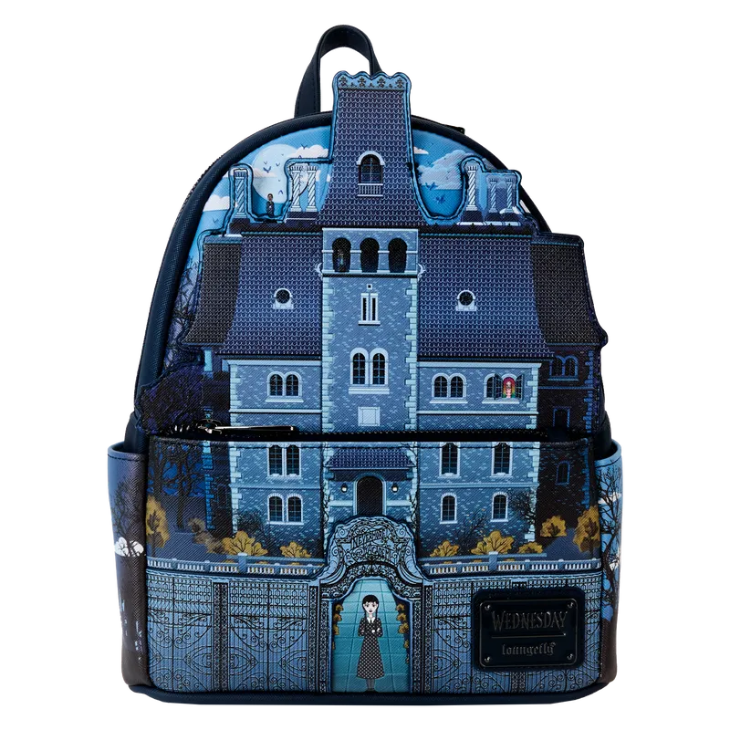 LOUWEDBK0006 Wednesday (TV) - Nevermore Academy Mini Backpack - Loungefly - Titan Pop Culture