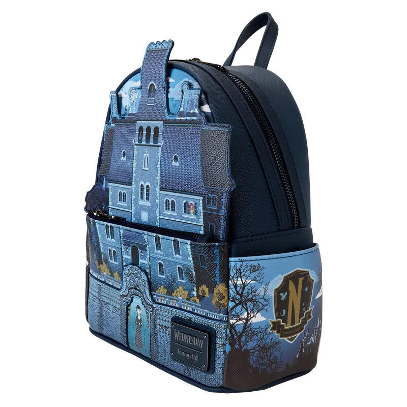 LOUWEDBK0006 Wednesday (TV) - Nevermore Academy Mini Backpack - Loungefly - Titan Pop Culture