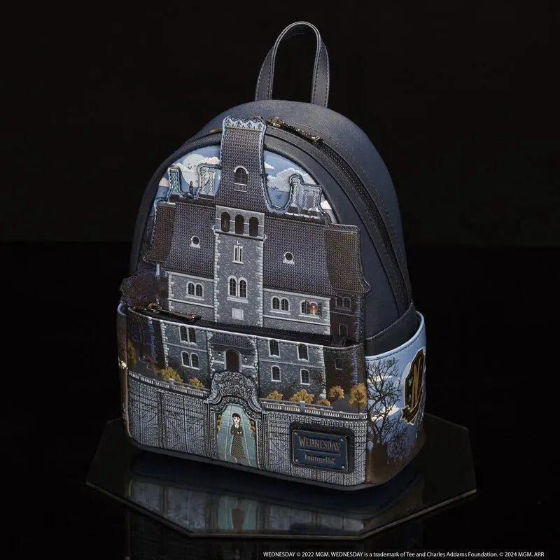 LOUWEDBK0006 Wednesday (TV) - Nevermore Academy Mini Backpack - Loungefly - Titan Pop Culture