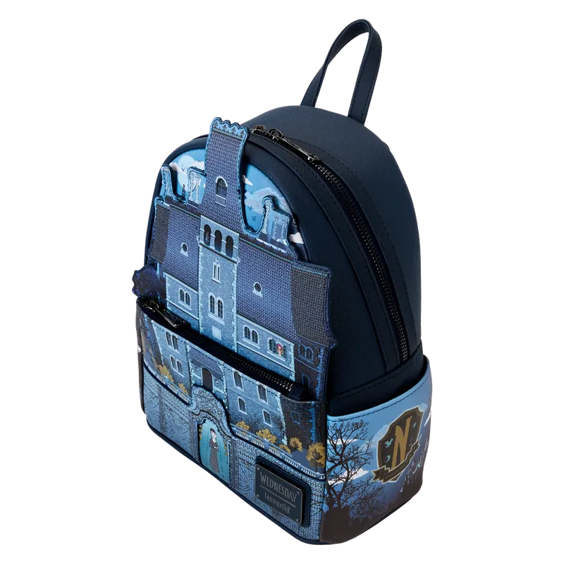 LOUWEDBK0006 Wednesday (TV) - Nevermore Academy Mini Backpack - Loungefly - Titan Pop Culture