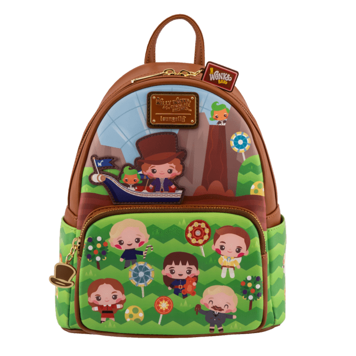 LOUWWOBK0003 Willy Wonka and the Chocolate Factory - 50th ANNIV Mini Backpack - Loungefly - Titan Pop Culture