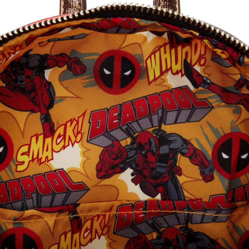 LOUMVBK0328 Marvel - Deadpool Metallic Cosplay Mini Backpack - Loungefly - Titan Pop Culture