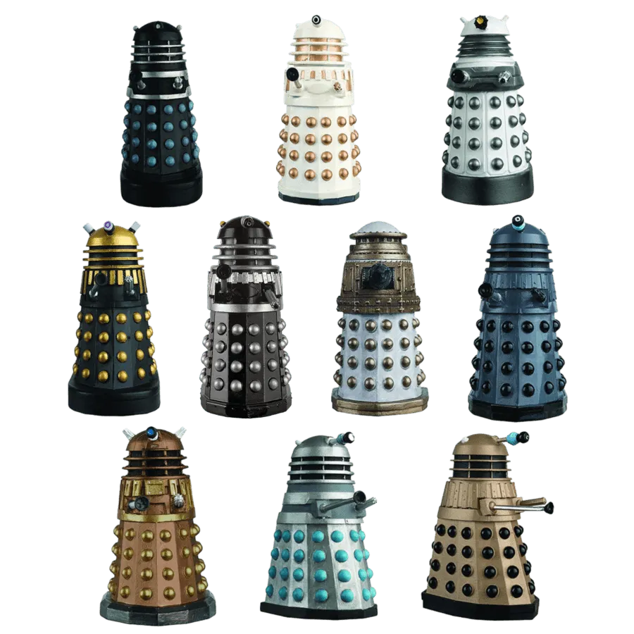 MASDWSUK002-ZO Doctor Who (TV) - Parliament Set 1 (Dalek Figurine Set) - Master Replicas - Titan Pop Culture