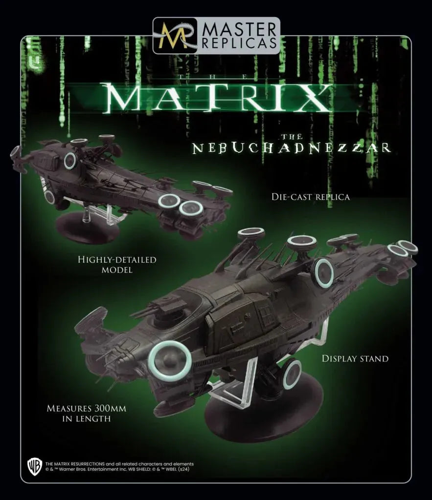 MASMTXHS001-70 The Matrix - The Nebuchadnezzar Ship Diecast Replica - Master Replicas - Titan Pop Culture