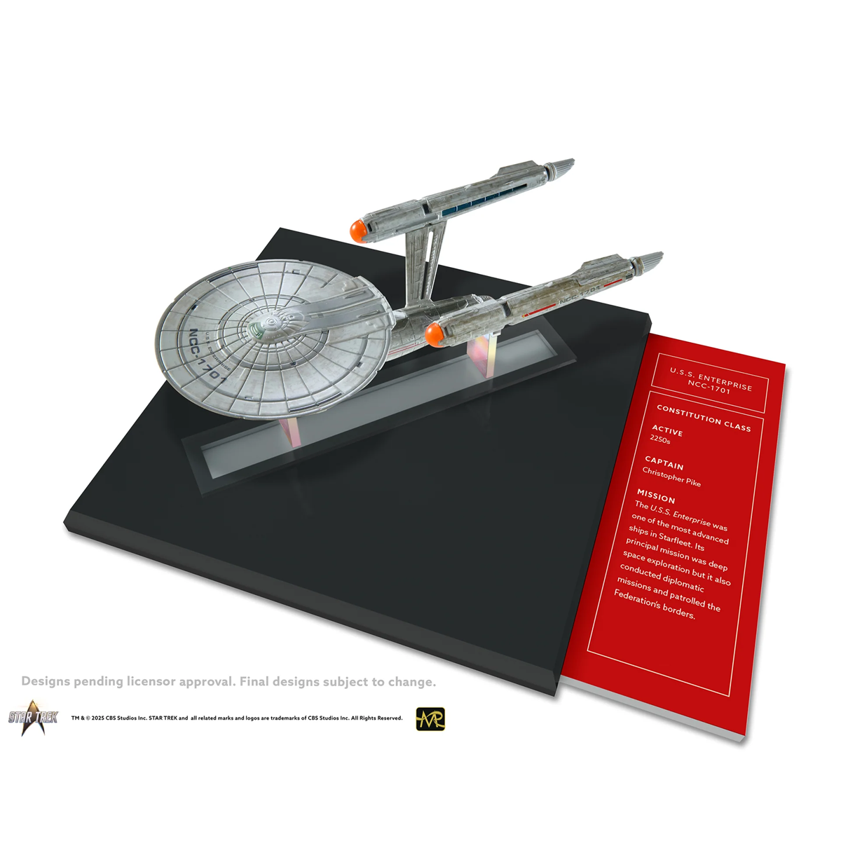 Star Trek: Nuevos y extraños mundos - USS Enterprise NCC-1701, nave de fundición y libro