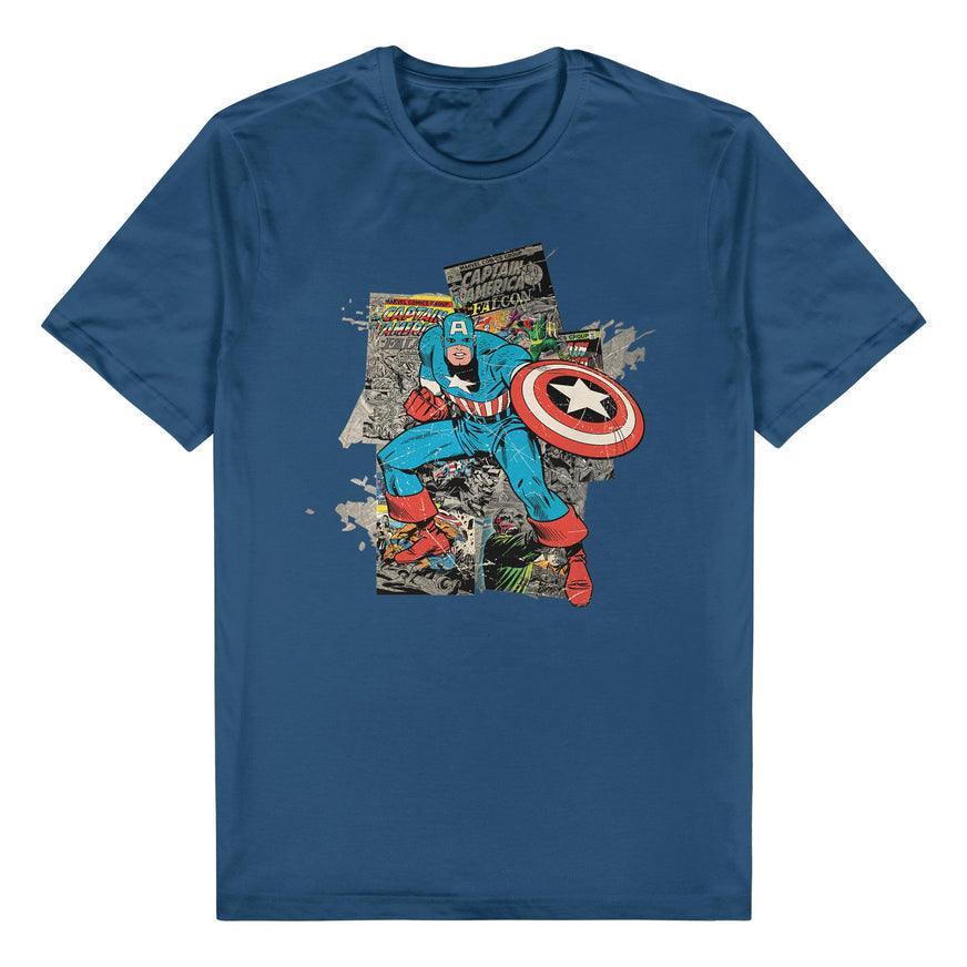 MAV03834-SML Captain America - Comic T-Shirt (Small) - Licensing Essentials - Titan Pop Culture