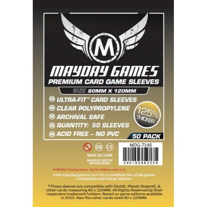Mayday - Premium Magnum Gold Sleeve - 80 MM X 120 MM Tabletop Gaming / Accessories / Sleeves by Mayday | Titan Pop Culture