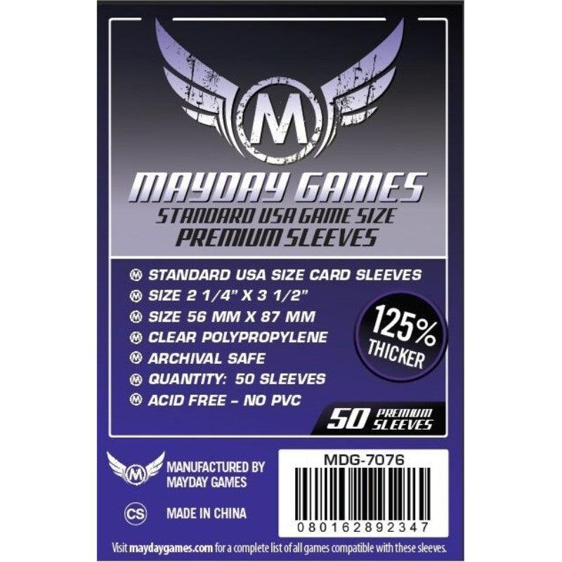 VR-53825 Mayday - Premium USA Board Game Sleeves (Pack of 50) - 56 MM X 87 MM (Purple) - Mayday - Titan Pop Culture