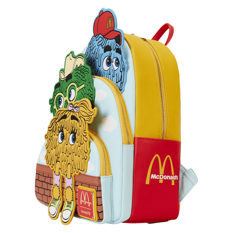 LOUMCDBK0005 McDonalds - Fry Guys Triple Pocket Mini Backpack - Loungefly - Titan Pop Culture