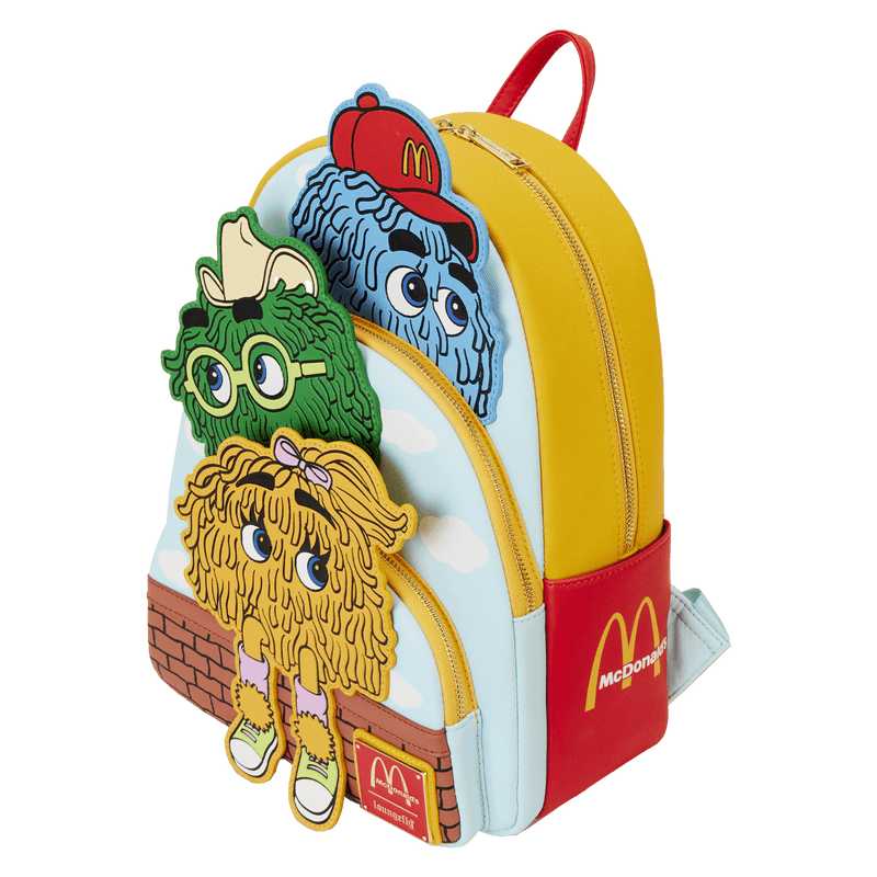 LOUMCDBK0005 McDonalds - Fry Guys Triple Pocket Mini Backpack - Loungefly - Titan Pop Culture