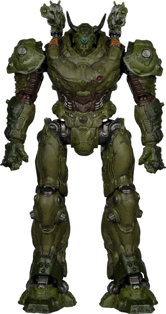 Doom: La Edad Oscura - Figura de acción de Doom Slayer Mech Suit de 30 cm
