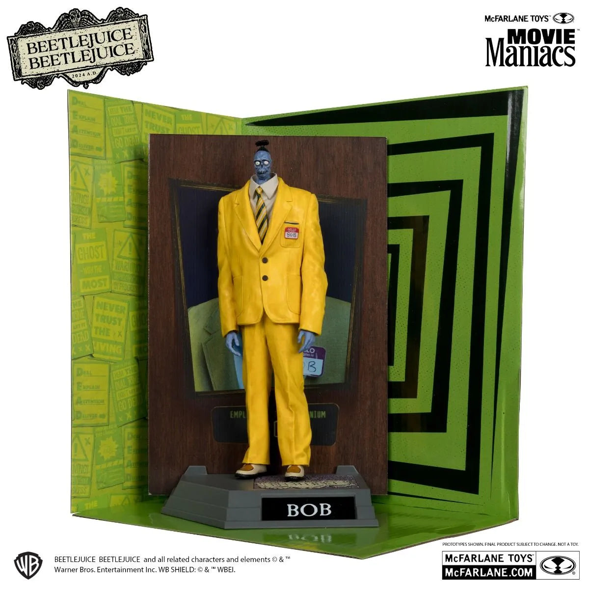 Beetlejuice Beetlejuice - Shrinker Bob Movie Maniacs 6" Figure