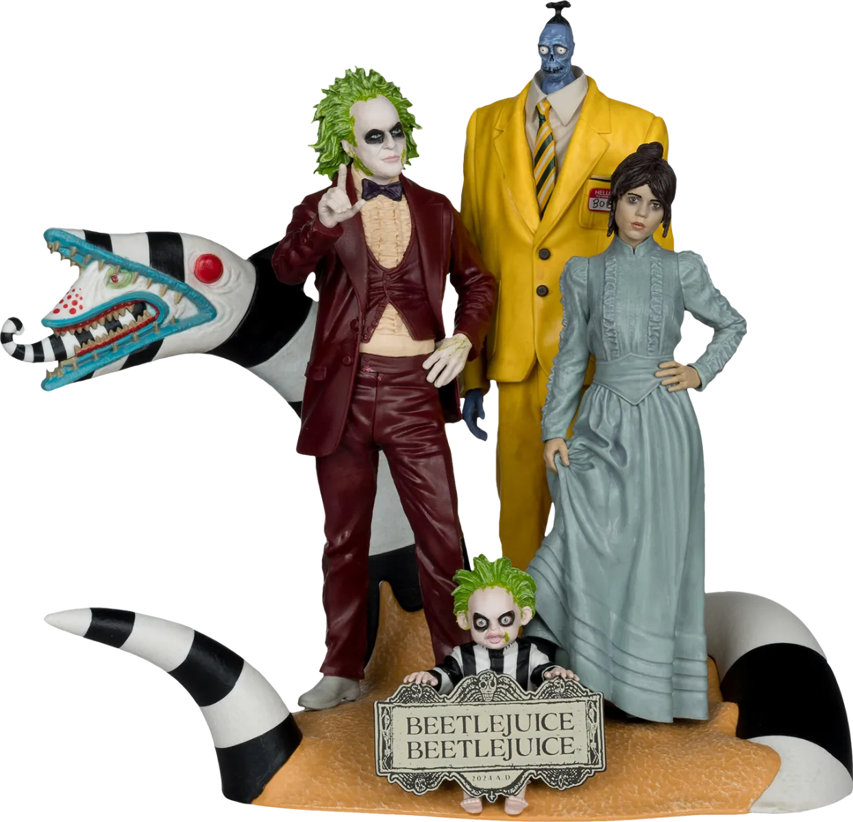 Beetlejuice Beetlejuice - Beetlejuice Movie Maniacs Figures 4-Pack