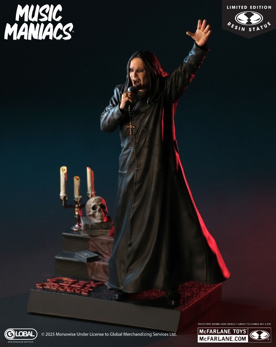 Estatua de resina de Ozzy Osbourne (Music Maniacs) a escala 1:10