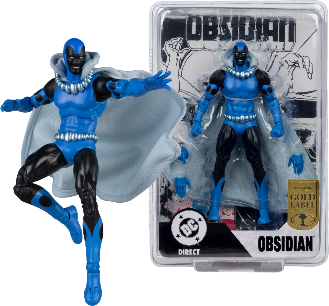 DC Comics -  Obsidian (Infinity Inc #16) Gold Label 7" Action Figure