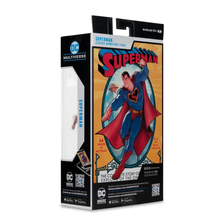 MCF17367 DC Multiverse - Superman (Classic Animation 1940) 7" Figure - McFarlane Toys - Titan Pop Culture