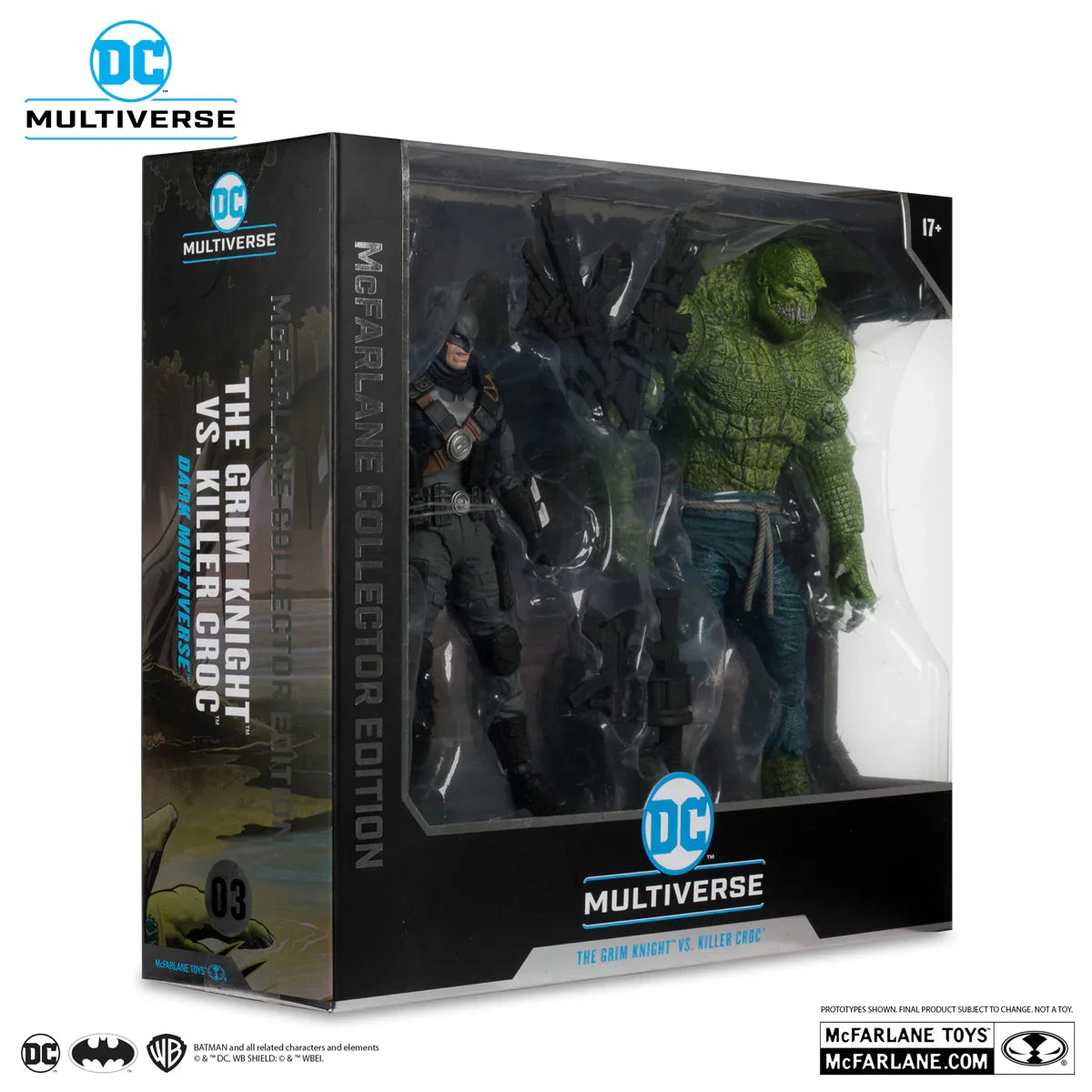 MCF17374 DC Comics - Batman Vs Killer Croc (The Grim Knight) Collector Edition 2-Pack - McFarlane Toys - Titan Pop Culture