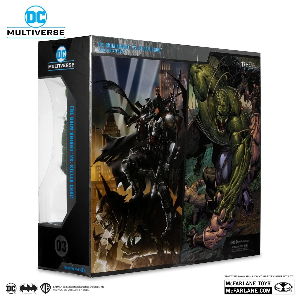 MCF17374 DC Comics - Batman Vs Killer Croc (The Grim Knight) Collector Edition 2-Pack - McFarlane Toys - Titan Pop Culture