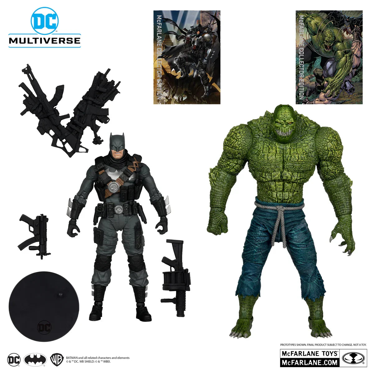 MCF17374 DC Comics - Batman Vs Killer Croc (The Grim Knight) Collector Edition 2-Pack - McFarlane Toys - Titan Pop Culture