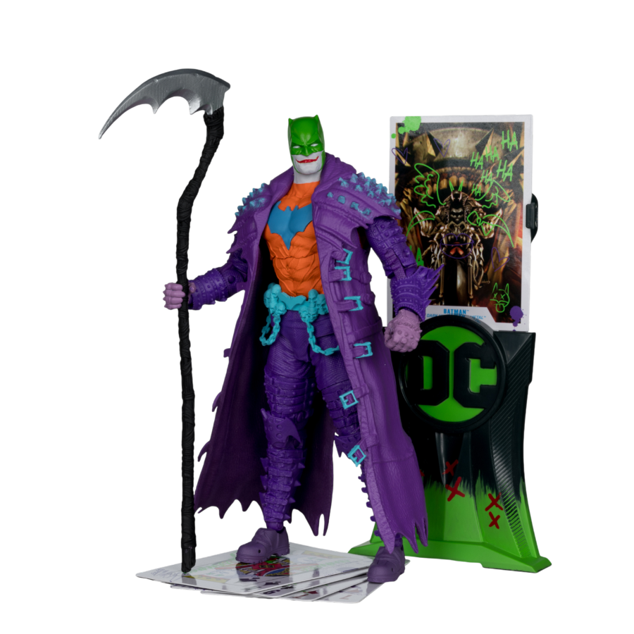 MCF17591 DC Multiverse - Batman (Jokerized) 7" Gold Label Figure - McFarlane Toys - Titan Pop Culture