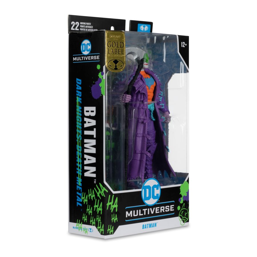 MCF17591 DC Multiverse - Batman (Jokerized) 7" Gold Label Figure - McFarlane Toys - Titan Pop Culture