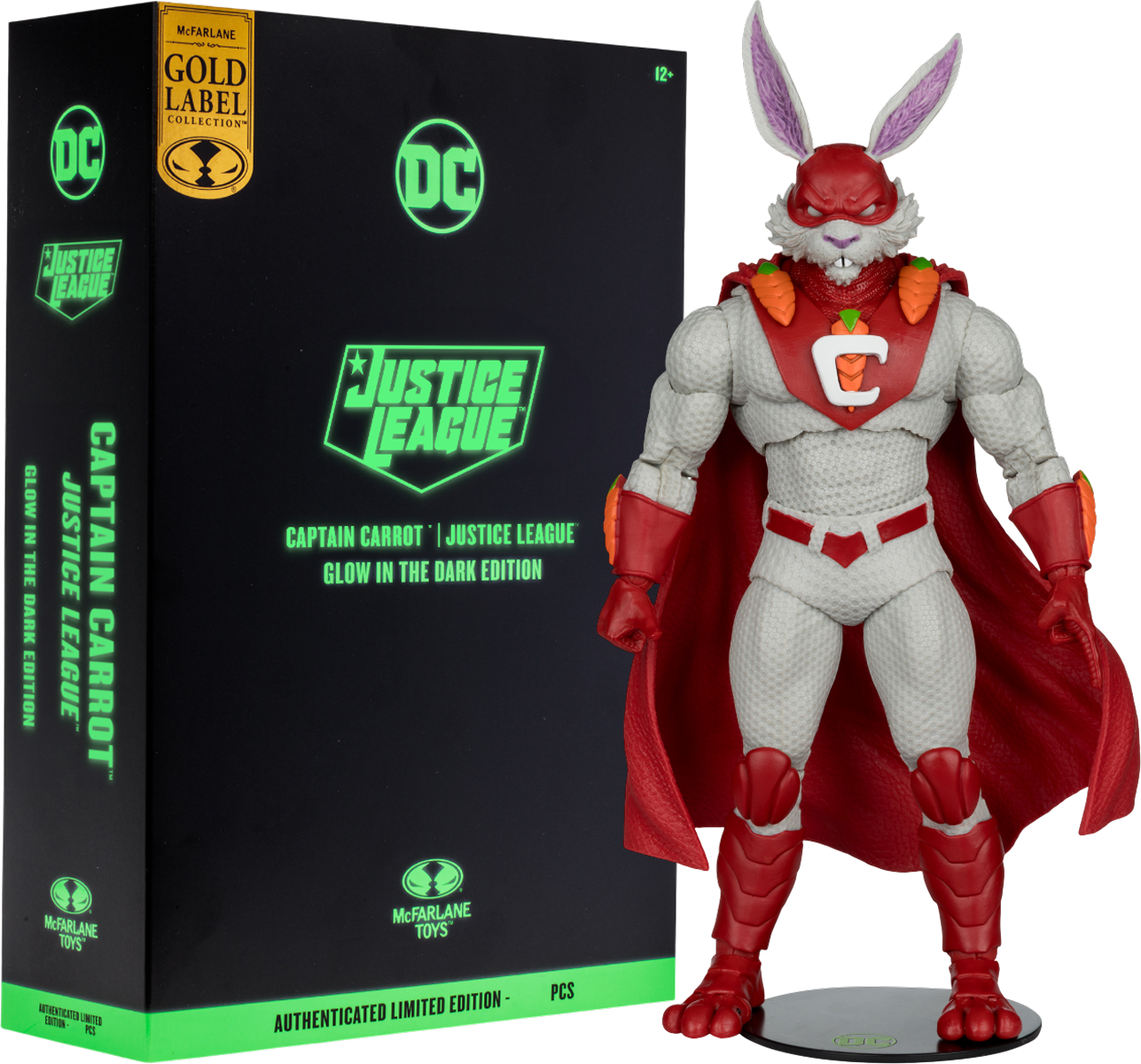 DC Multiverse - Captain Carrot (Glow in the dark) Gold Label 7" Figure