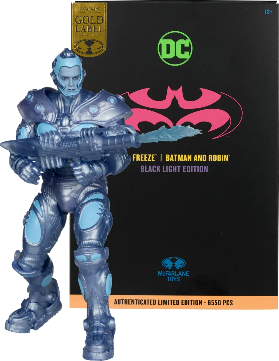 Batman & Robin - Mr. Freeze Black Light Gold Label 7" Figure