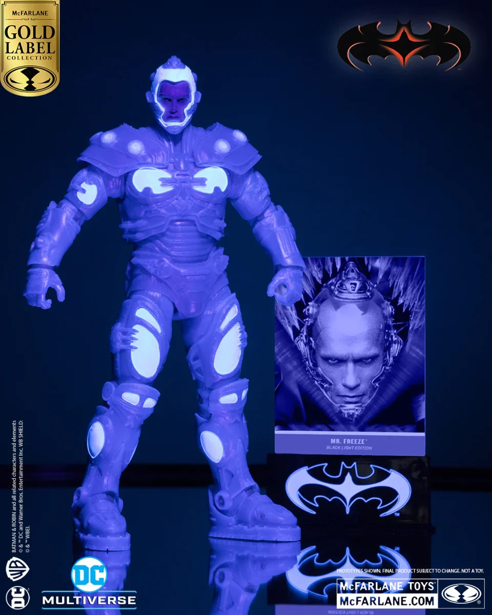 Batman & Robin - Mr. Freeze Black Light Gold Label 7" Figure