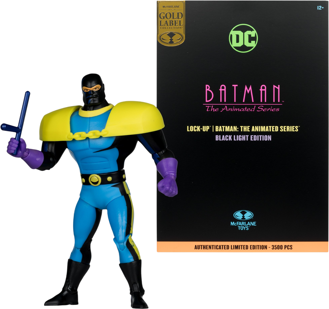 DC - Lock-Up (Batman Animated Series) Black Light Gold Label Figure