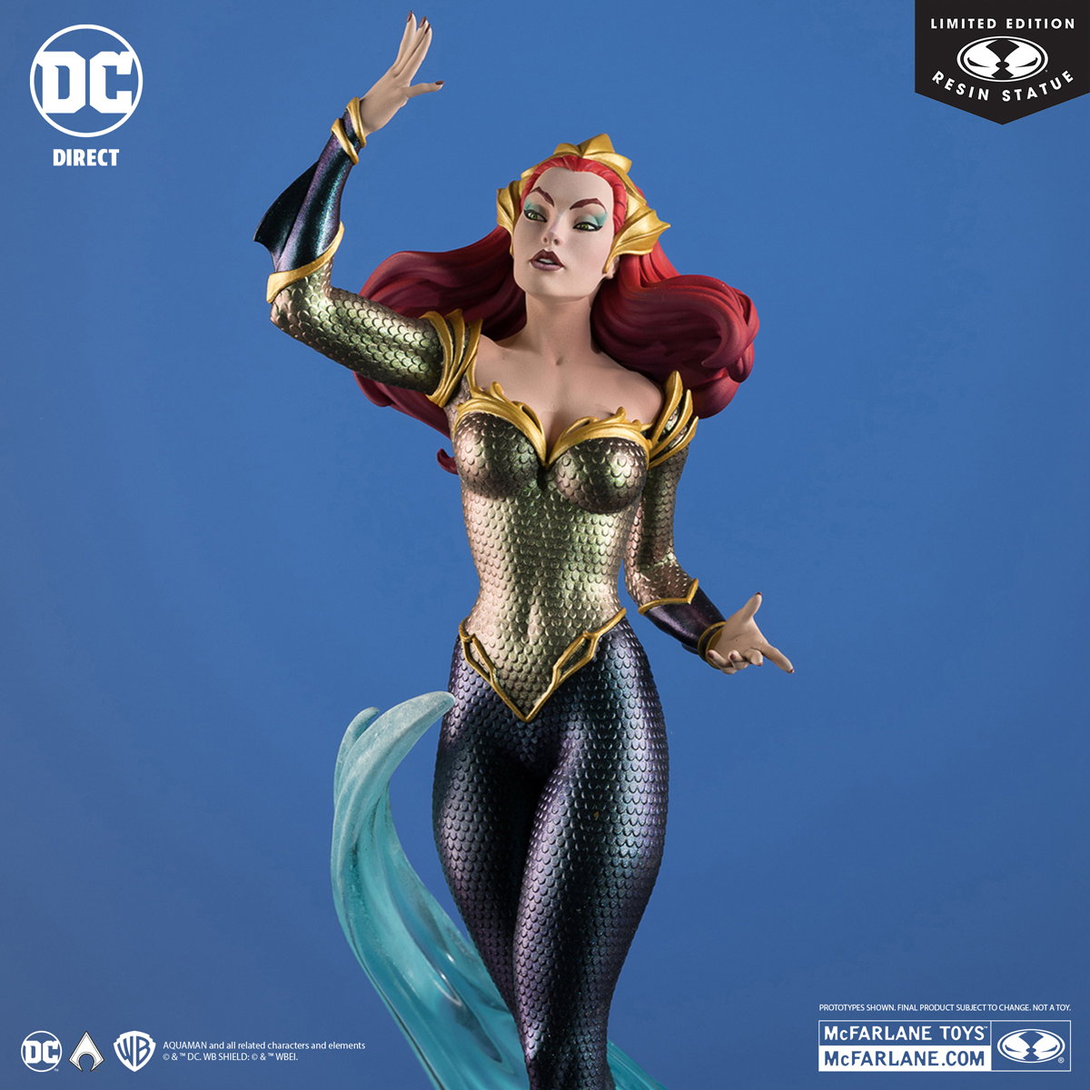 Estatua de resina de Aquaman - Mera Cover Girls