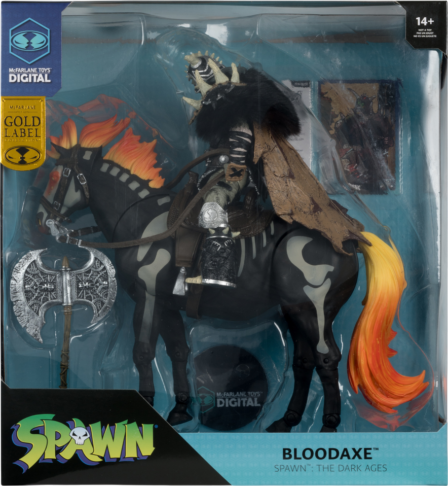 Spawn - Bloodaxe "Spawn The Dark Ages" 2PK Gold Label 7" Figure
