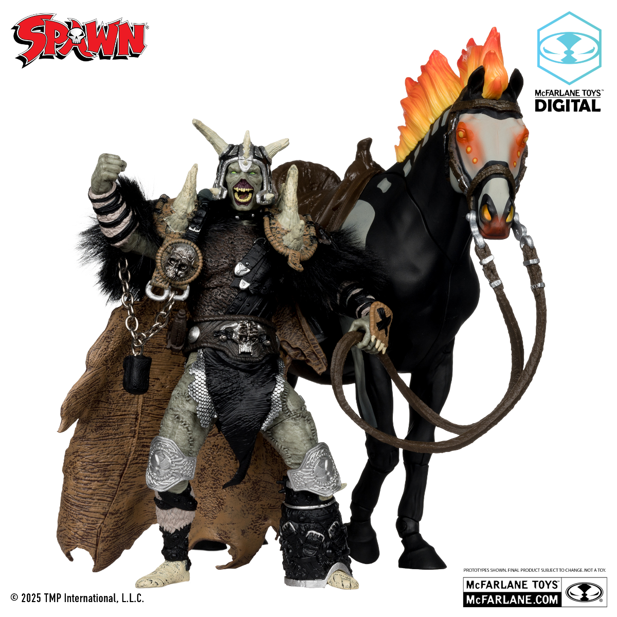 Spawn - Bloodaxe "Spawn The Dark Ages" 2PK Gold Label 7" Figure