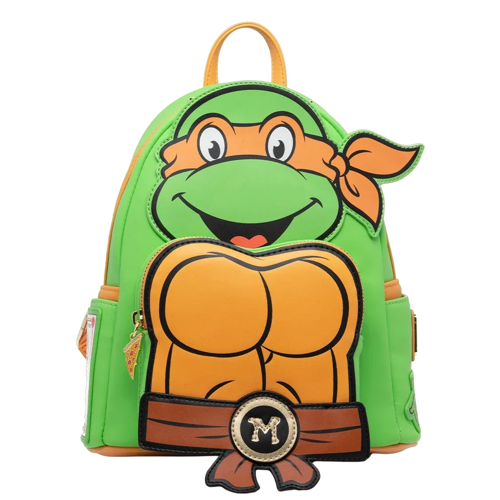 LOUTMNTBK0004 Teenage Mutant Ninja Turtles (TV 1987) - Michelangelo Cosplay US Exclusive Mini Backpack [RS] - Loungefly - Titan Pop Culture