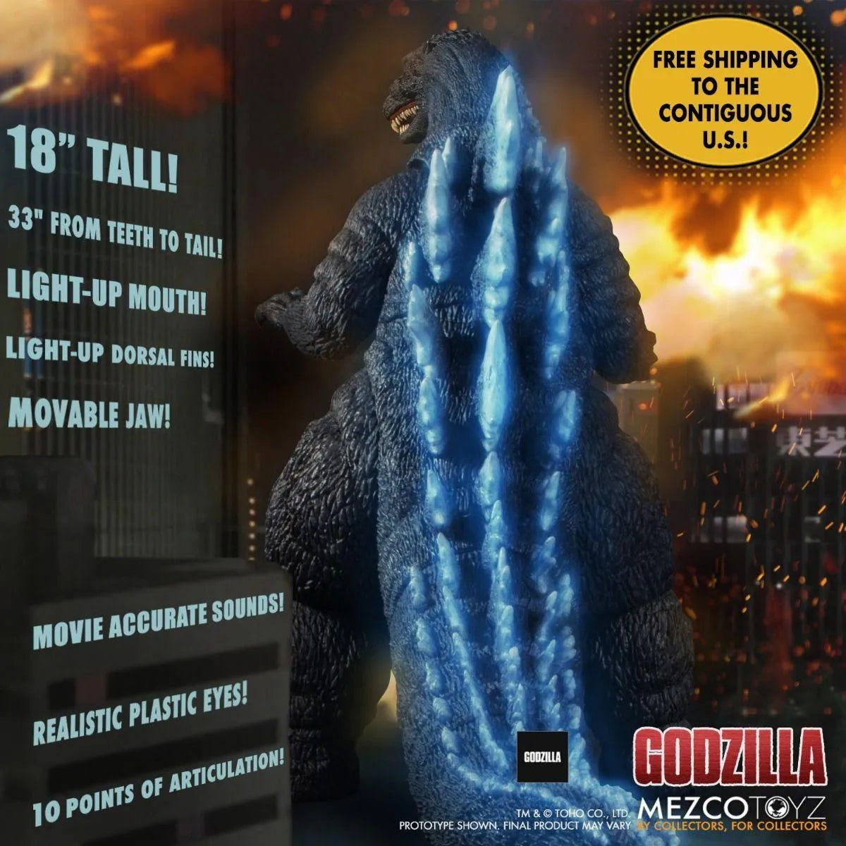 MEZ10121 Godzilla - Ultimate Godzilla Action Figure - Mezco Toyz - Titan Pop Culture