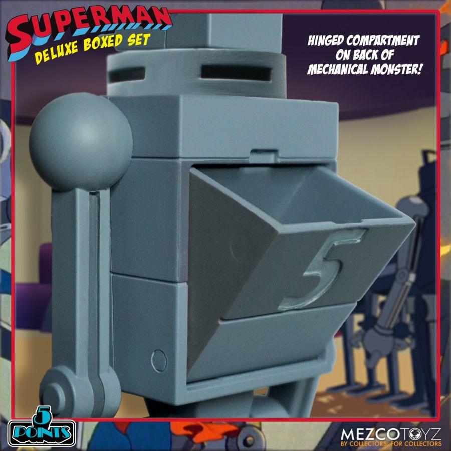 MEZ17070 Superman The Animated Series - Mechanical Monsters 5 Points Action Figure Deluxe Box Set - Mezco Toyz - Titan Pop Culture