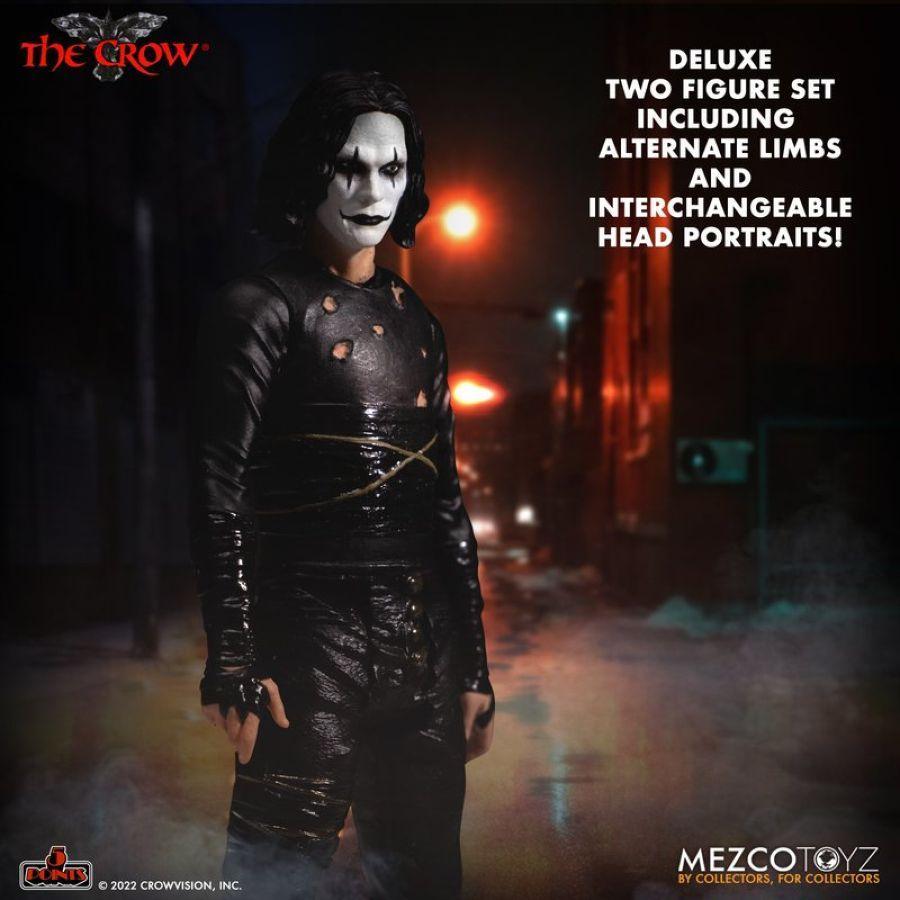 MEZ17087 The Crow - Crow 5 Points Deluxe Action Figure Set - Mezco Toyz - Titan Pop Culture