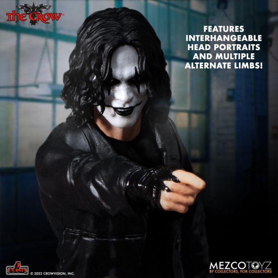 MEZ17087 The Crow - Crow 5 Points Deluxe Action Figure Set - Mezco Toyz - Titan Pop Culture