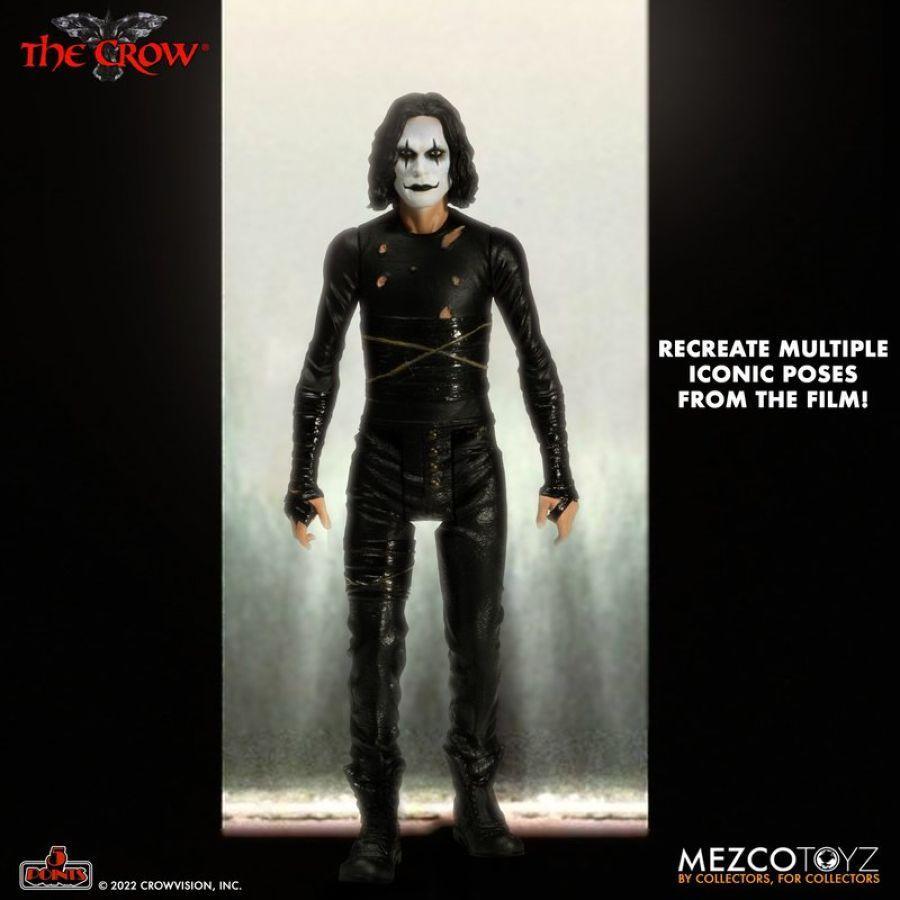 MEZ17087 The Crow - Crow 5 Points Deluxe Action Figure Set - Mezco Toyz - Titan Pop Culture