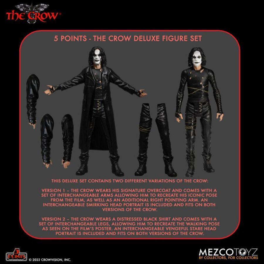 MEZ17087 The Crow - Crow 5 Points Deluxe Action Figure Set - Mezco Toyz - Titan Pop Culture