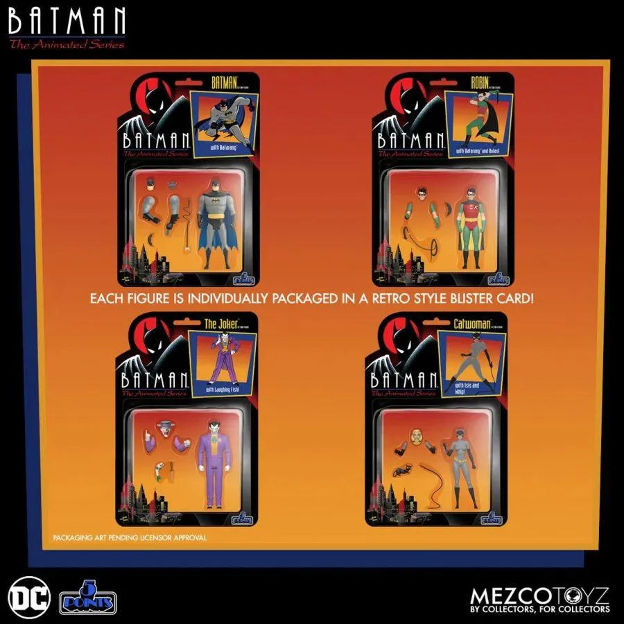 MEZ18160 Batman: Animated Series - 5 Points Figure Assortment - Mezco Toyz - Titan Pop Culture