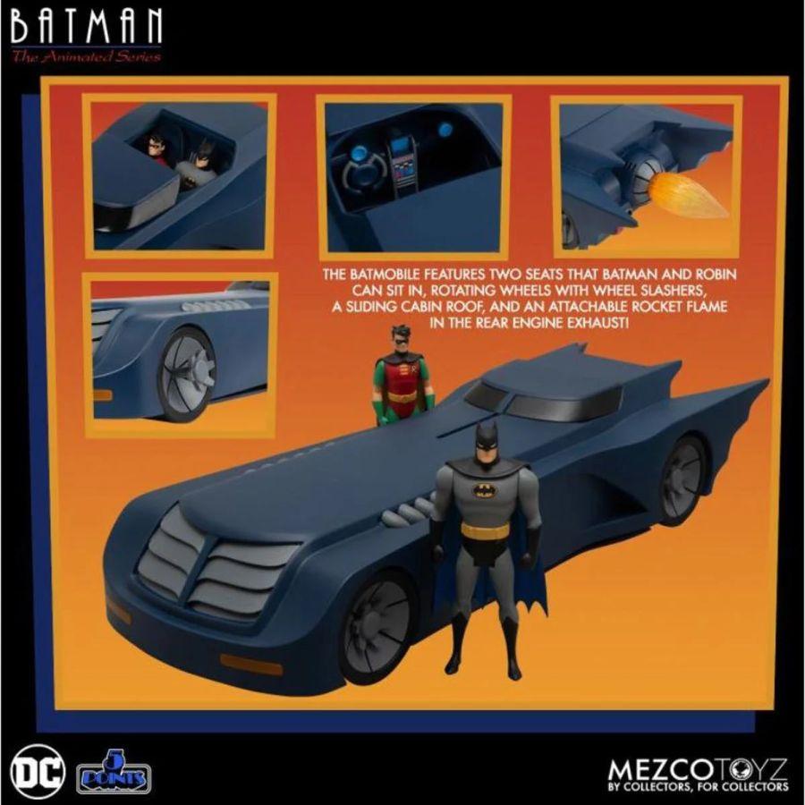 MEZ18165 Batman: Animated Series - 5 Points Batmobile - Mezco Toyz - Titan Pop Culture