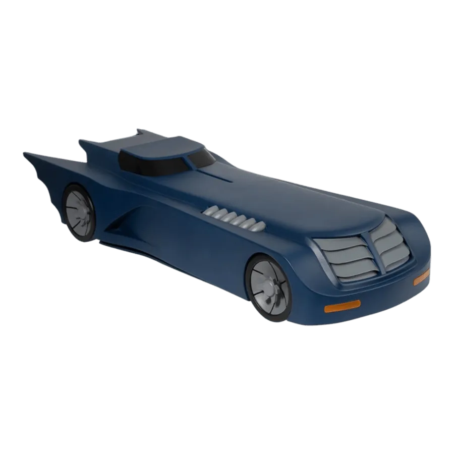 MEZ18165 Batman: Animated Series - 5 Points Batmobile - Mezco Toyz - Titan Pop Culture