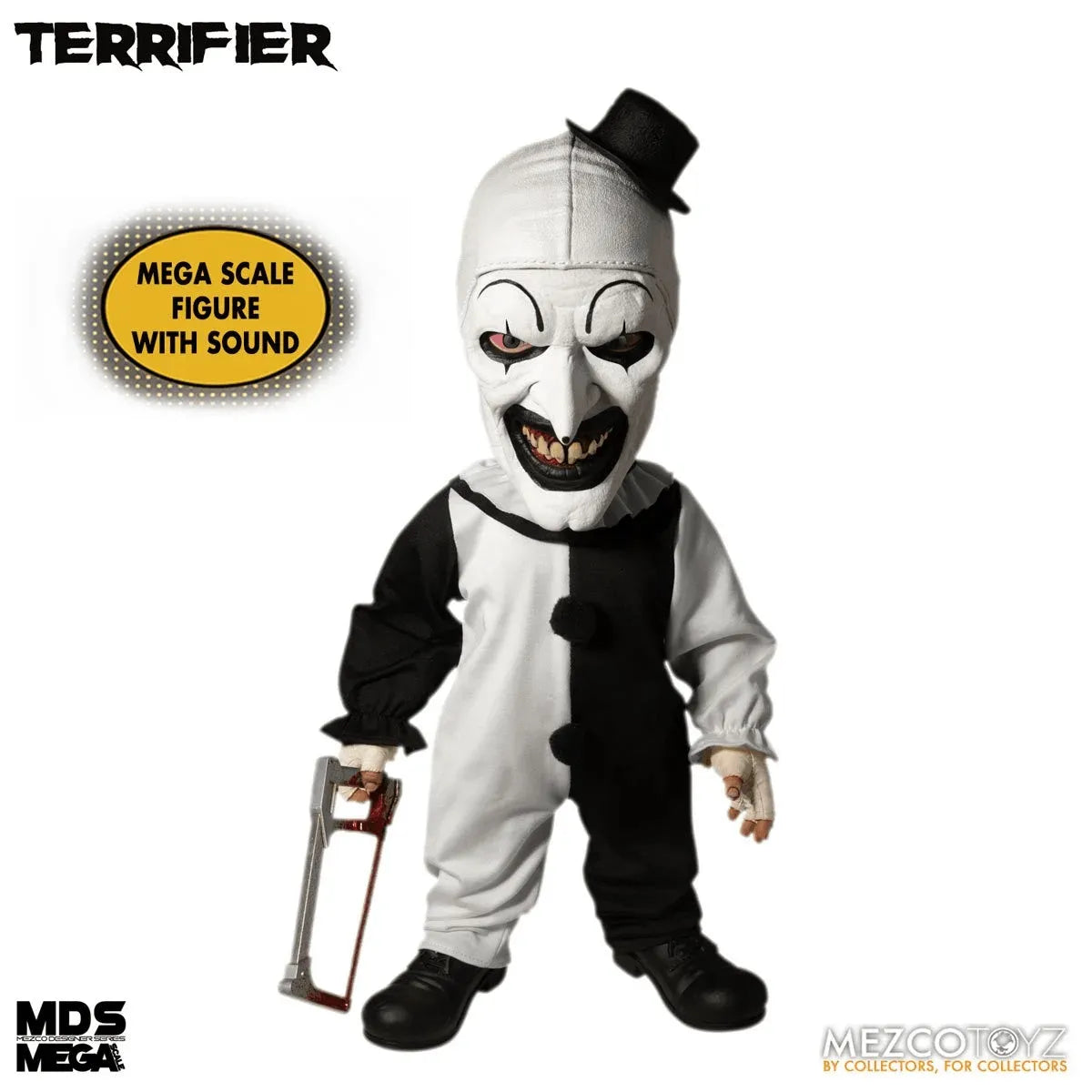 MEZ24020 Terrifier - Art The Clown 15'' Mega Figure - Mezco Toyz - Titan Pop Culture